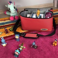 Punalu Toniebox Tasche mit Tonies im Kinderzimmer mit Einhorn Stofftier